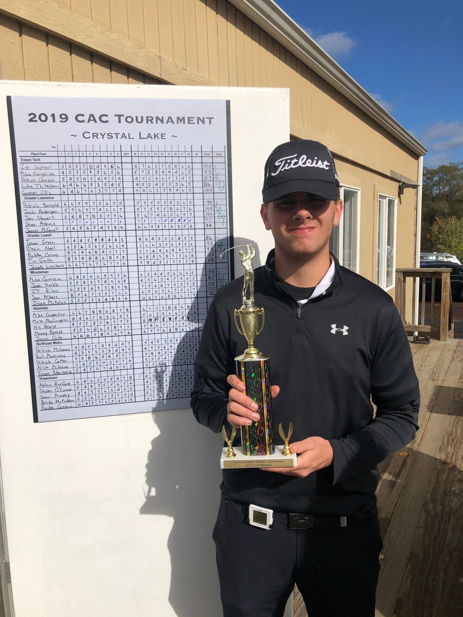 Congratulations to <a href="/NEMetroTech/">NortheastMetroTech</a> Golf team which won the CAC Championship last Friday. Sr P Morrisey won the Low Medalist Title with a 77. Sr P Maloney was named MVP for the 2nd year in a row. The team moves on to the MIAA Tournament today. Great job and good luck!
#GoKnights