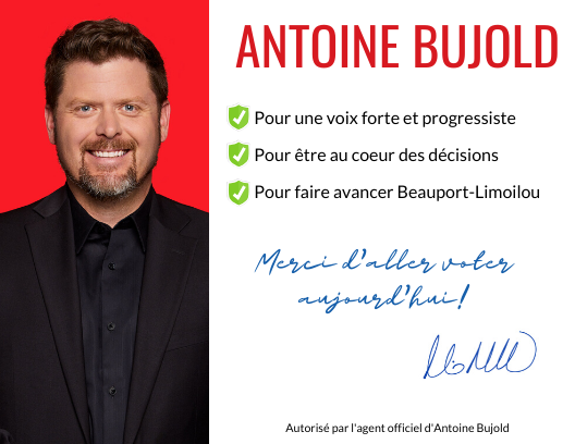 AntoineBujold's tweet photo. Allez voter! #Bujold2019 #ChoisirDAvancer #polcan #BPTLIM #elxn43 https://t.co/GsXriN6qaG