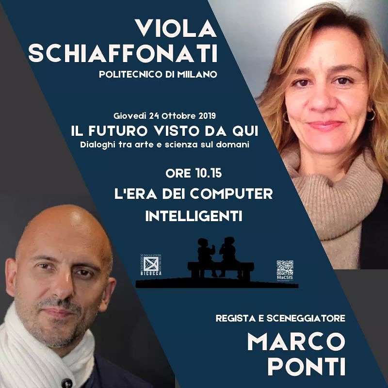 Conosciamo i primi due relatori: Viola Schiaffonati, docente di Logica e filosofia della scienza presso <a href="/polimi/">Politecnico di Milano</a> ; @marcoponti regista e sceneggiatore. Discuteranno di #AI durante il nostro #convegno il #futuro #vistodaqui👇 facebook.com/events/3695604…
Vi aspettiamo!