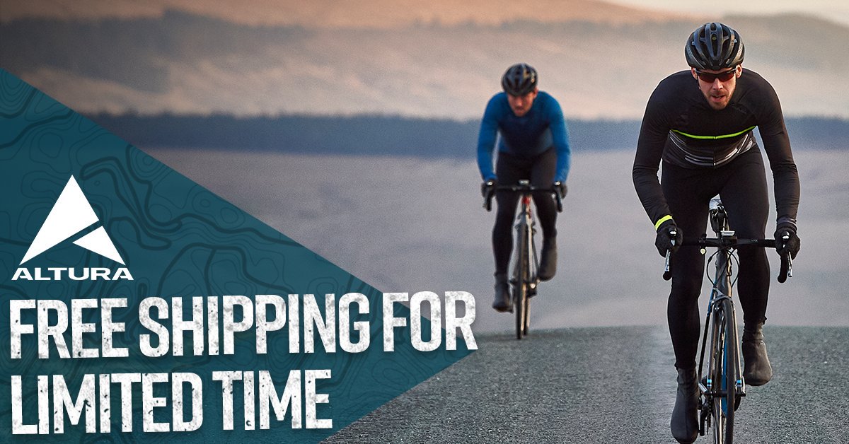 Enjoy free shipping across New Season and Clearance lines until October 31st.

Shop Now: altura.co.uk

#LetsRidersRide #Alturacycling