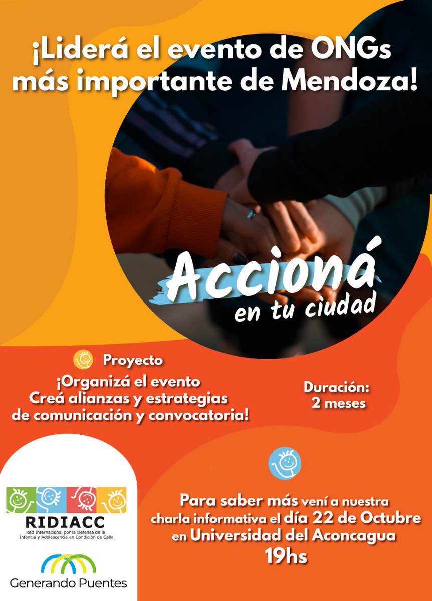 #ATENCION #Mendoza #Argentina
Mañana estaremos brindando una charla informativa para que formes parte del evento de ONGs más importante de la provincia 💞💪