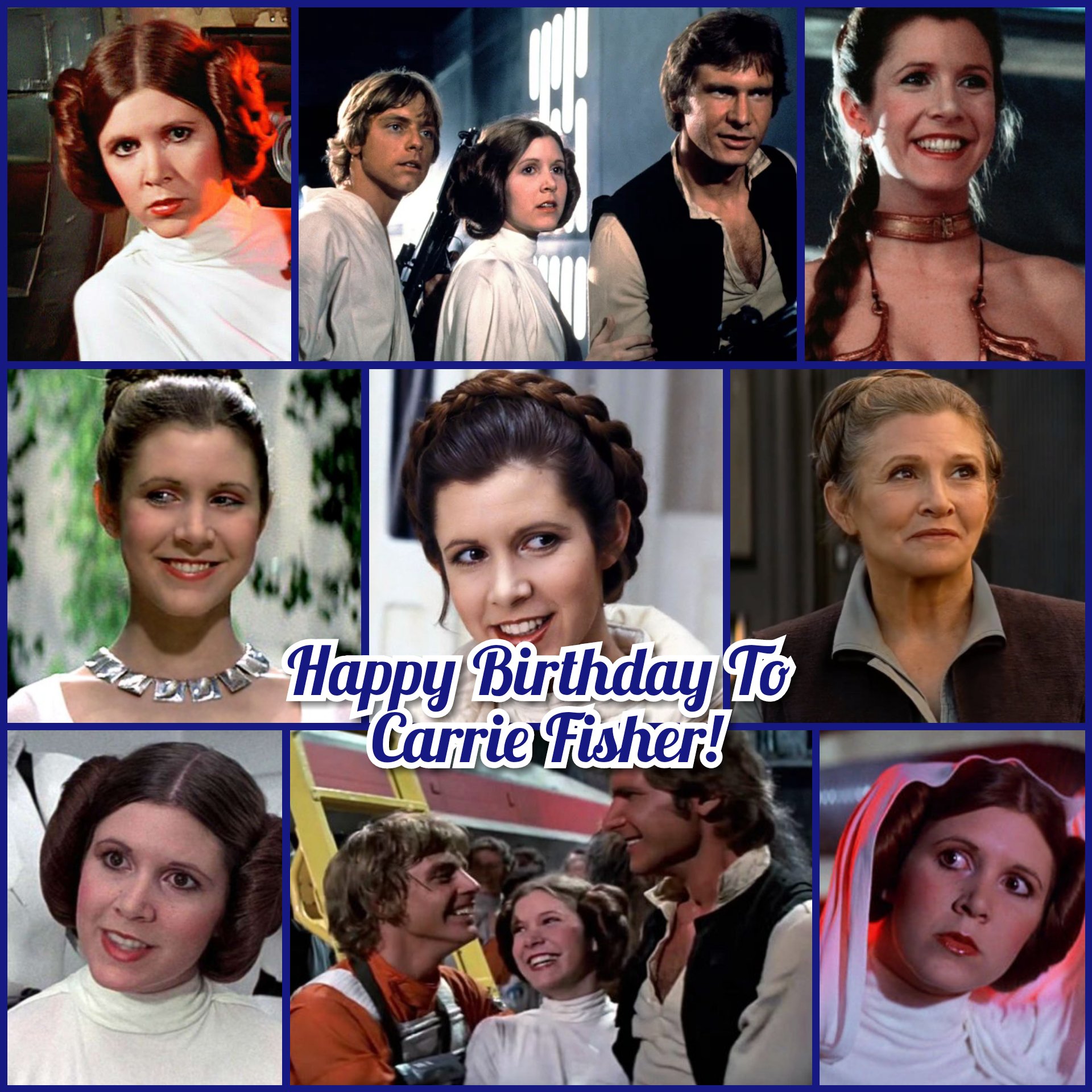 Happy Birthday To Carrie Fisher! 
She was a very good actress  
