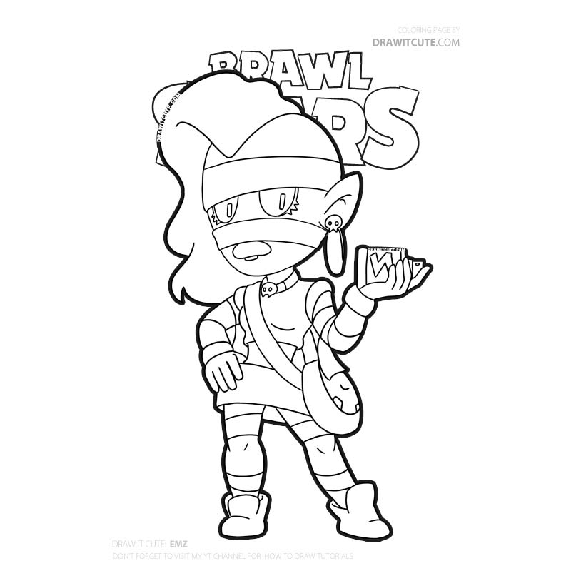 Draw It Cute On Twitter Brawl Stars Emz Skin Easy To Follow Step By Step Guide With A Coloring Page Coloring Page Https T Co Dsqug7h7mf Brawlstars Brawlstarsart Emz Artistontwitter Https T Co Ueevl8xiht - legendary brawlers brawl stars coloring pages