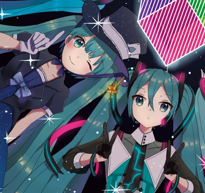 #みんなで作るマジカルミライ合同誌
で描かせて頂いたマジミラちゃんから一部抜粋!
全体は発売日ごろにまた載せようかと思います?

2015ちゃんが天然無口キャラにしか見えなくなっちゃったのが、今回の1番の成果(?)でしたw

なんと1番乗りとのことでした??暇人です?? 
