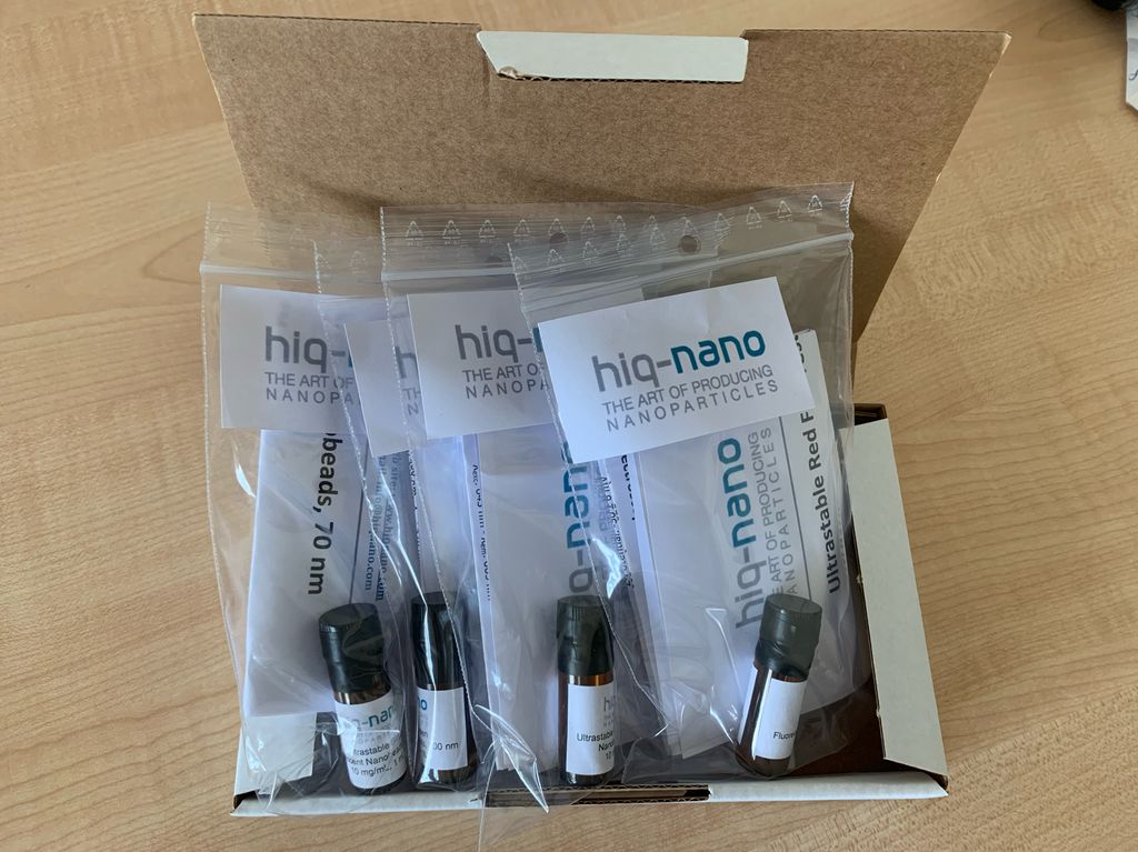 Fluorescent Nanobeads...different sizes...different colours