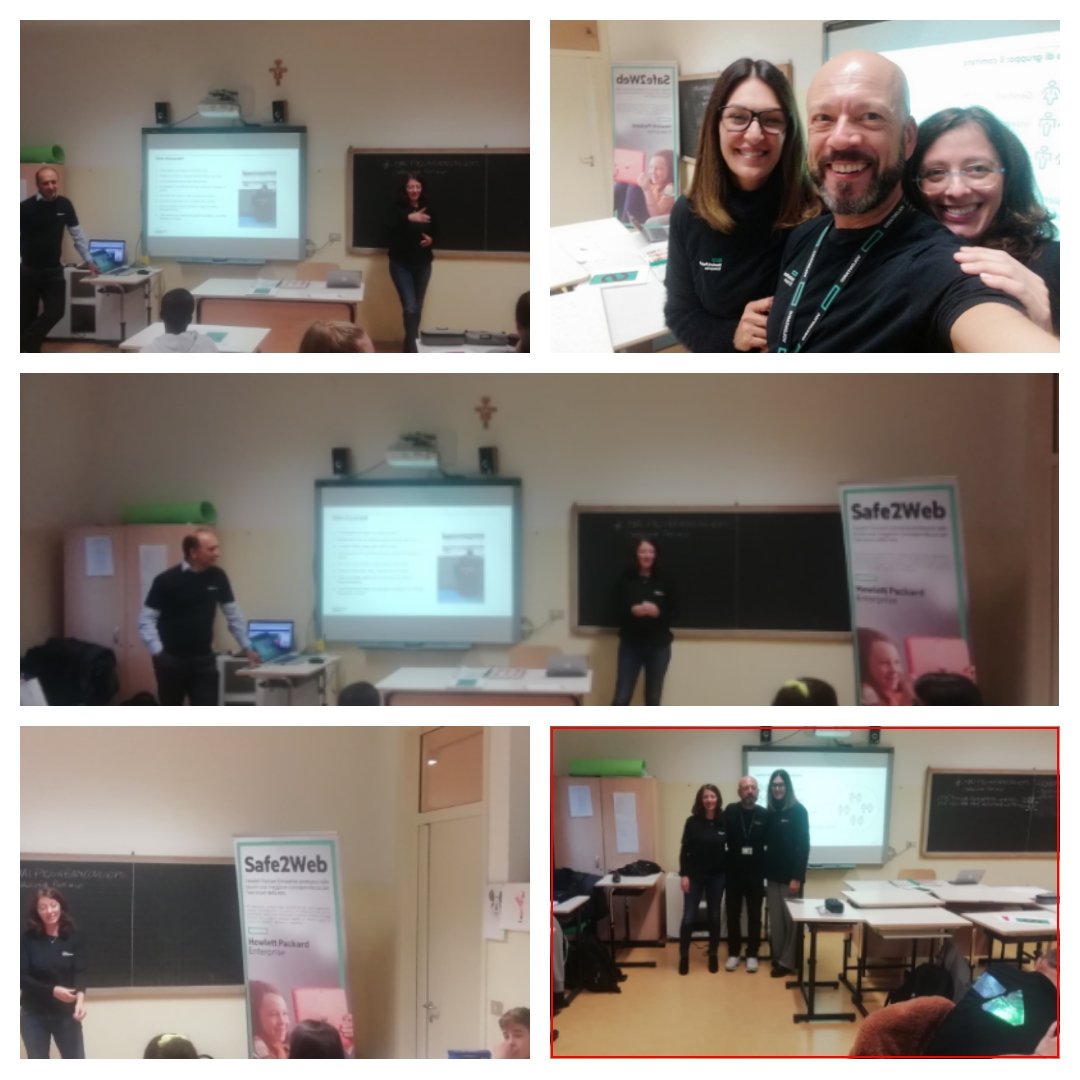 RRgadm's tweet image. Oggi I volontari di #hpe_it #Safe2web in aula con 60 studenti dell&apos;ics G.Piola di Giussano per parlare di #cybersecurity #cyberbullying #sexting grazie ai volontari Monica arbasino, Ballabio carlo @CipolliClaudia @enrico_martines @castiglio42 @Stefano_Budoia @SaraTarantino79