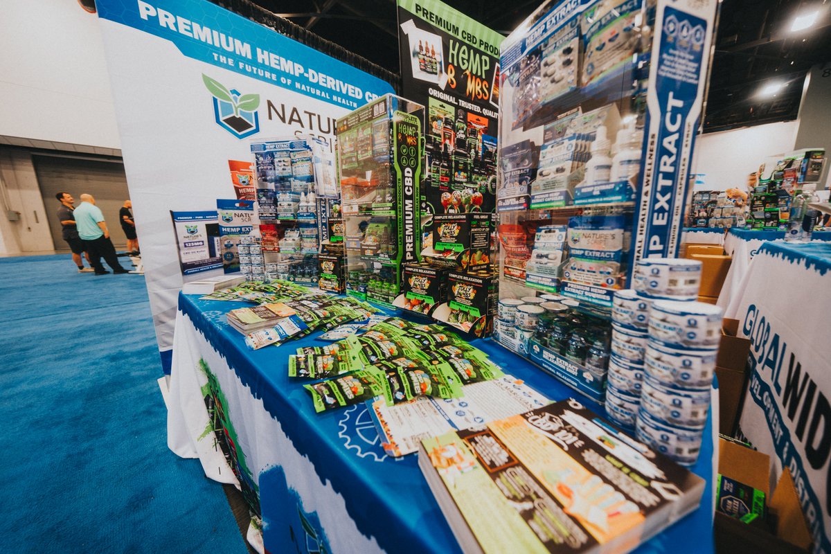 GlobalWidget's tweet photo. Thank you @FIBO_Fitness for having us showcase our premium hemp-derived #CBD products from @HempBombs @Natures_Script & @purepawshemp to the #fitness industry at #FIBOUSA! Learn more about partnering with @GlobalWidget on your biggest CBD opportunity: https://t.co/R5AjbAcJTf. https://t.co/Kbtc21ZMXJ