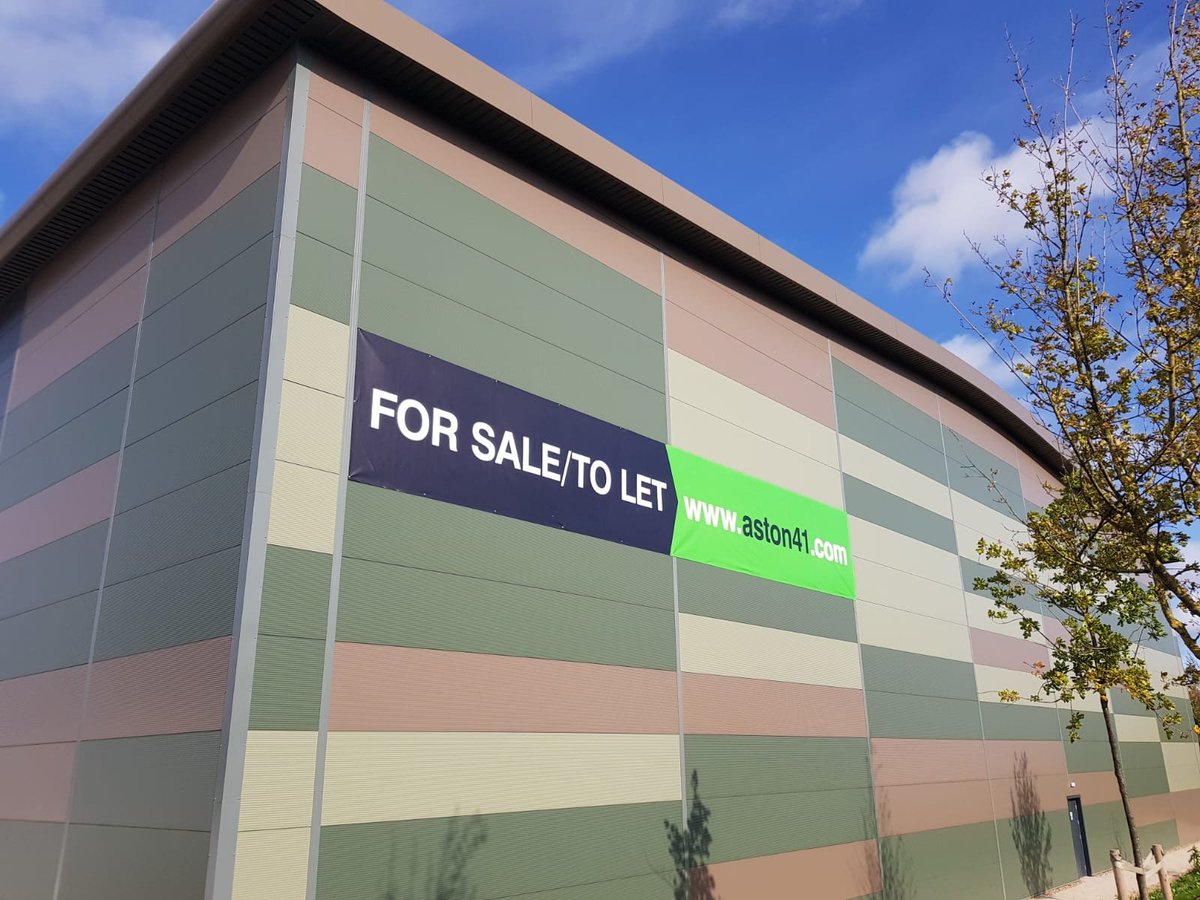 Hot on the heels of our superb #Aston41 drone video, we've also had a new banner installed fronting the #A41 which passing cars won't be able to miss! #developing #industrial #property #Bucks