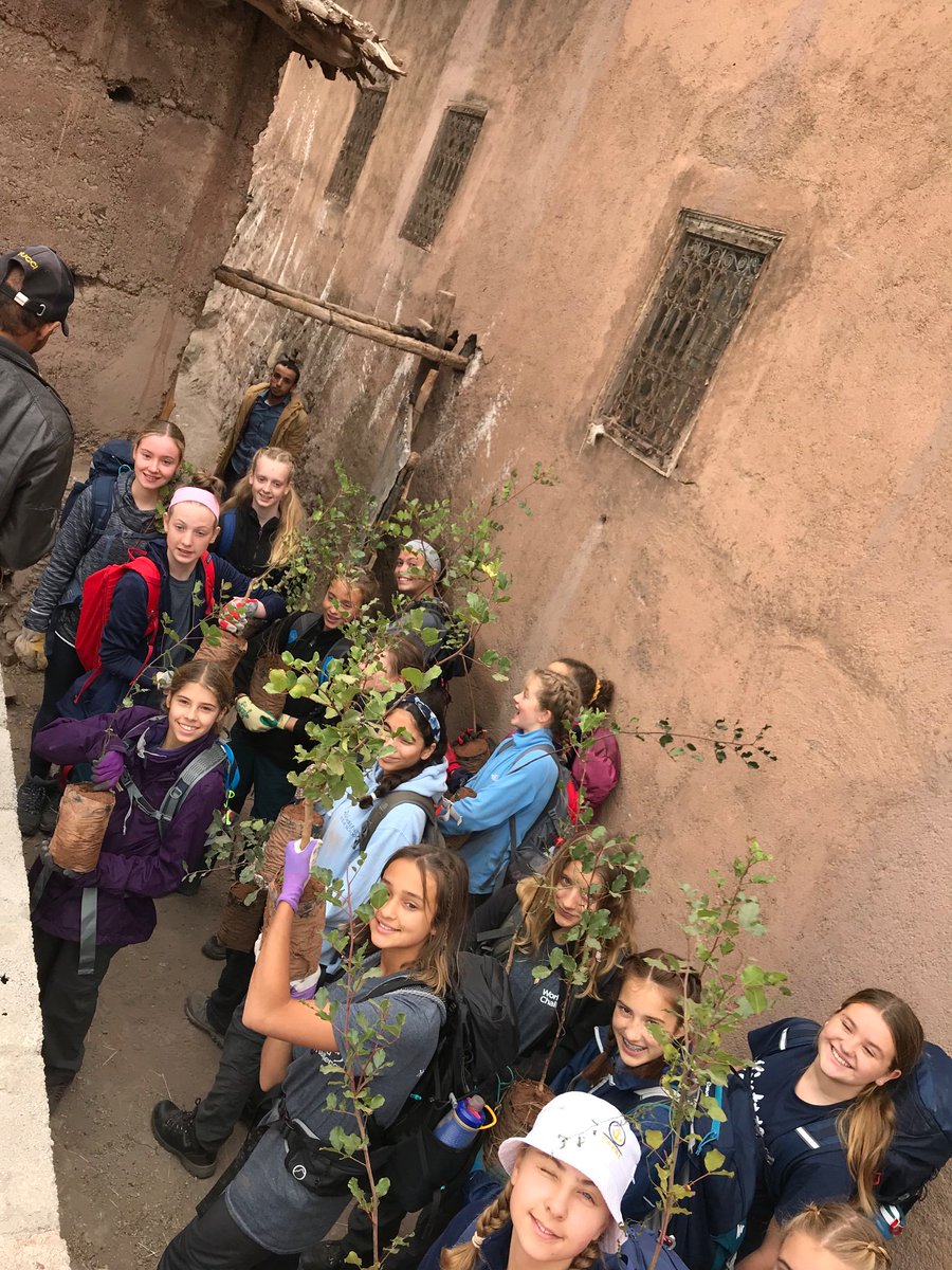 WChallenge_WHS's tweet photo. @WimbledonHigh A successful morning planting trees in the High Atlas Mountains. #WHSMorocco #WHSExplore https://t.co/Jo0qkzvgNR