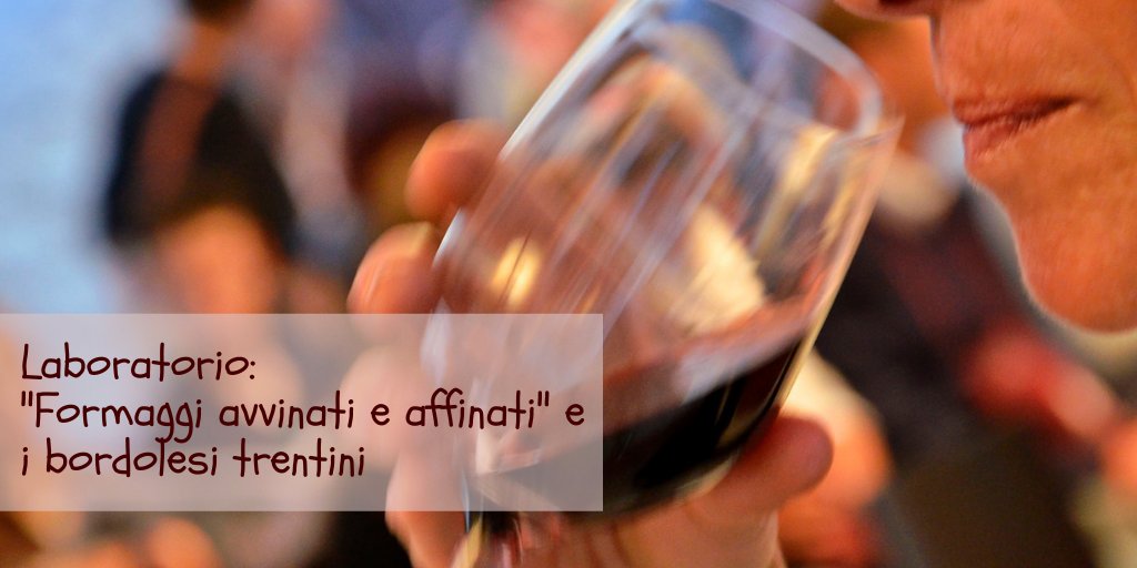 🍷 Laboratorio:"Formaggi avvinati e affinati" e i #bordolesi trentini. A <a href="/palRoccabruna/">Palazzo Roccabruna</a>, 26 ottobre - ore 18. Info ➡️ bit.ly/2W0O1ok

#wine #vino #Trentino