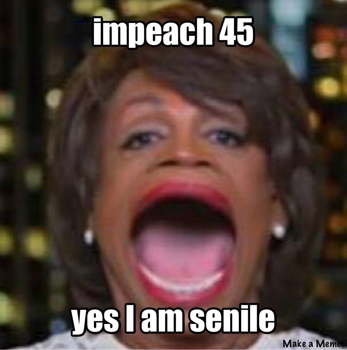 America1stMae's tweet photo. @HOOAH69 @MacTXPress The LOONEY LEFT has been screaming “Impeach 45” since he was elected, before he even took office! They have NOTHING! “Remember..High Crimes”! They’ve been holding up a sign since the beginning with a big blank! For once..Republicans need to “STAND WITH TRUMP”! #GrowSomeBackbone https://t.co/HuXU47Qd73
