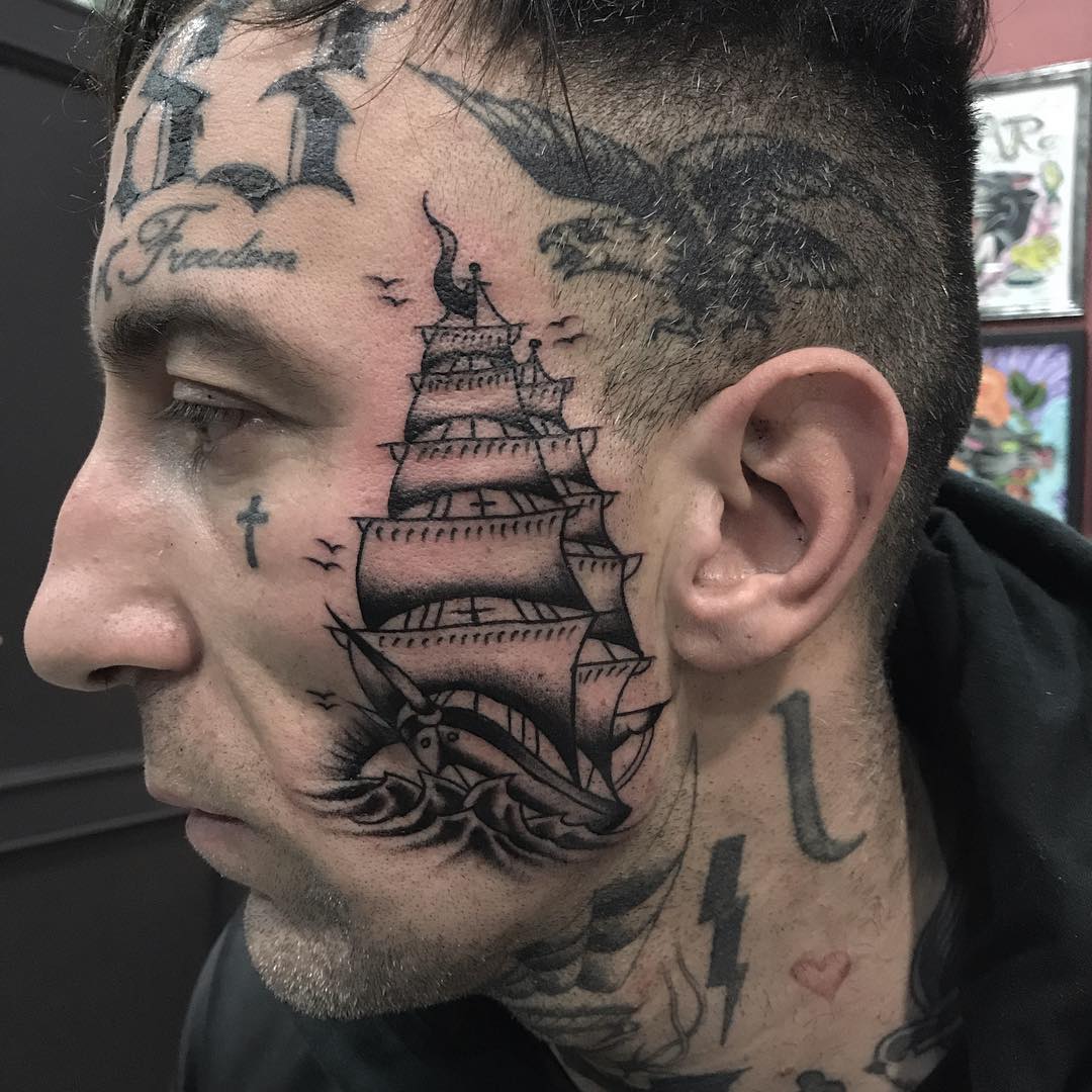 9 Stunning Ship Tattoo Designs and Ideas | Styles At Life