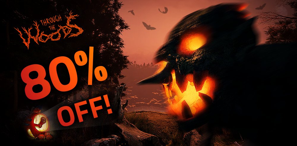 Through the Woods is now on in the Steam Halloween Sale at 80% off! A perfect game for a horror stream 🎃 store.steampowered.com/app/368430 #halloween #steam #horror