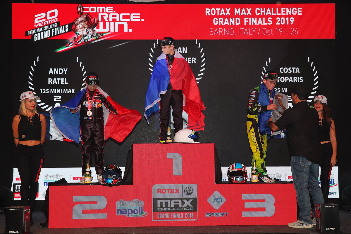 The young Frenchmen loved #Ranger &amp; #Compkart at <a href="/rotaxkarting/">ROTAX Karting</a> Grand Finals! 🥇🥈🍾

#ChooseTheFluo