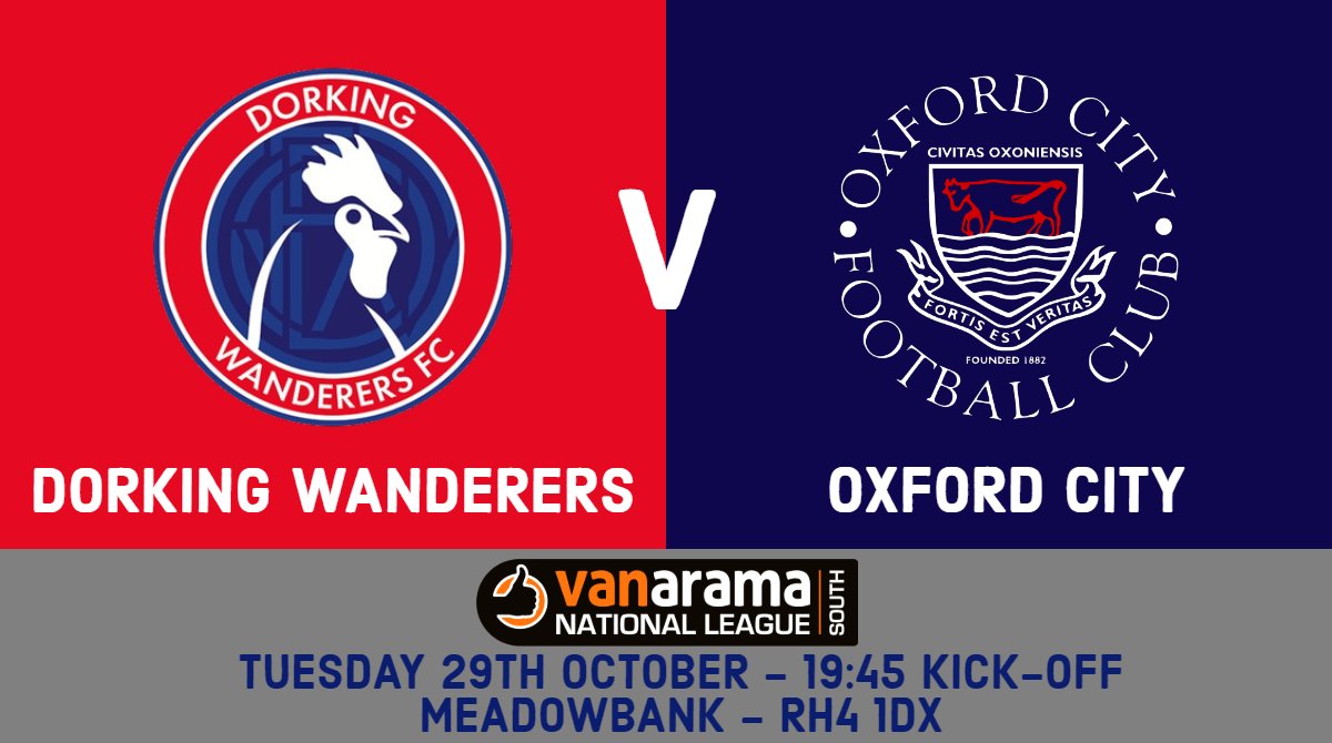 Oxford City FC (@oxcityfc) on Twitter photo TOMORROW | Oxford City hit the road for the first time in a month in the MANarama National League South, as they make the trip around the M25 to <a href="/DorkingWDRS/">Dorking Wanderers FC</a>, a 19:45 kick-off at Meadowbank.
#City1882 #Hoops #Oxfordshire TOMORROW | Oxford City hit the road for the first time in a month in the MANarama National League South, as they make the trip around the M25 to <a href="/DorkingWDRS/">Dorking Wanderers FC</a>, a 19:45 kick-off at Meadowbank.
#City1882 #Hoops #Oxfordshire