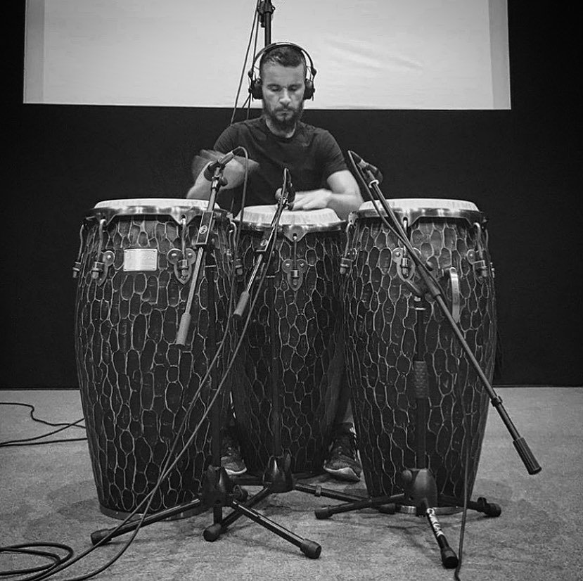 #PhotoOfTheDay

<a href="/Leodiangilla/">Leo Di Angilla</a> #TycoonArtist during the recording session of the Luca Bacchetti ´s album “Secret World”. 
#TycoonSounds with the Master Handcrafted Original Series #Congas
#PlayedWithHeart