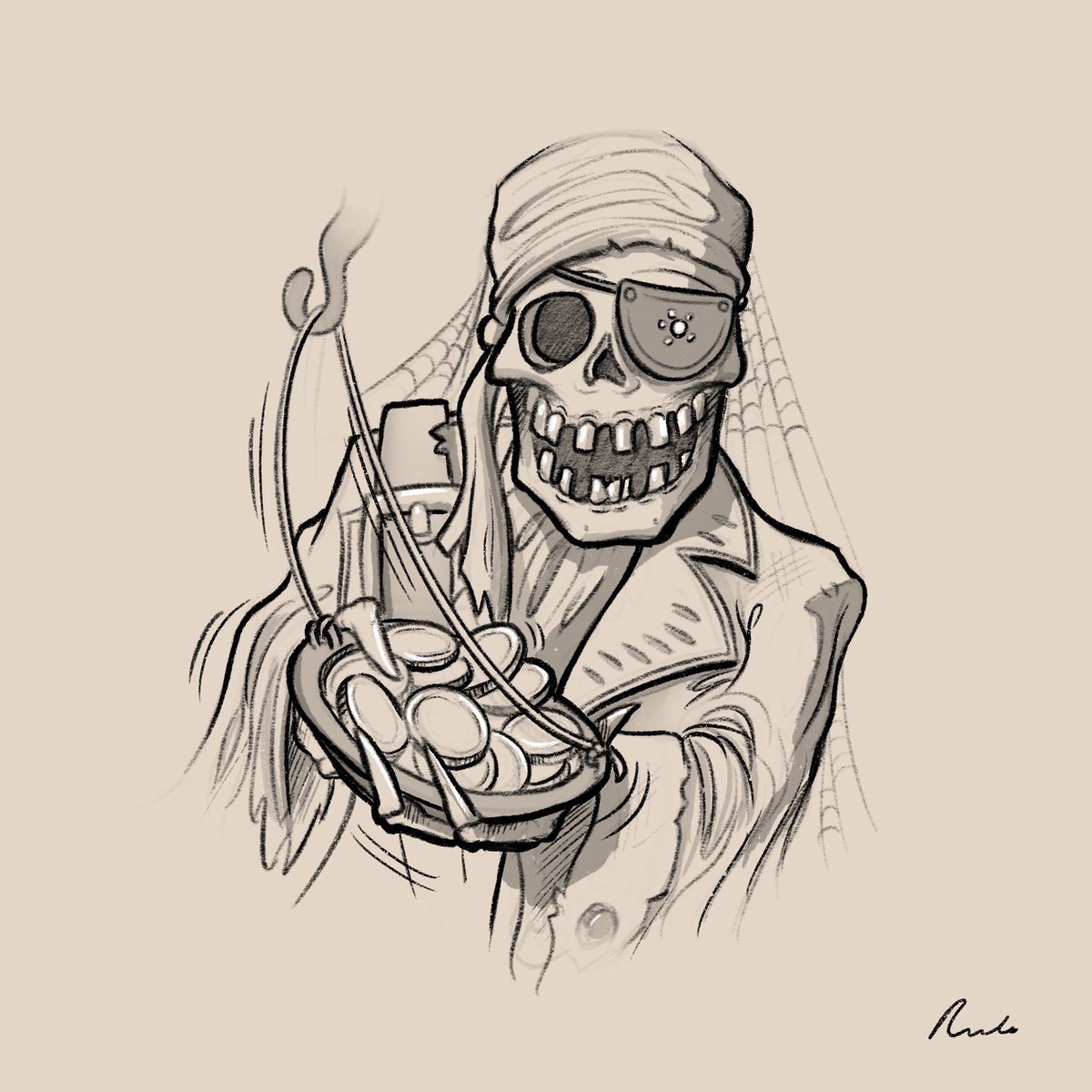 Días 18, 19, 20 y 21 del #Inktober2019  ( misfit, sling, tread &amp; treasure)✍🏻😜👍🏻