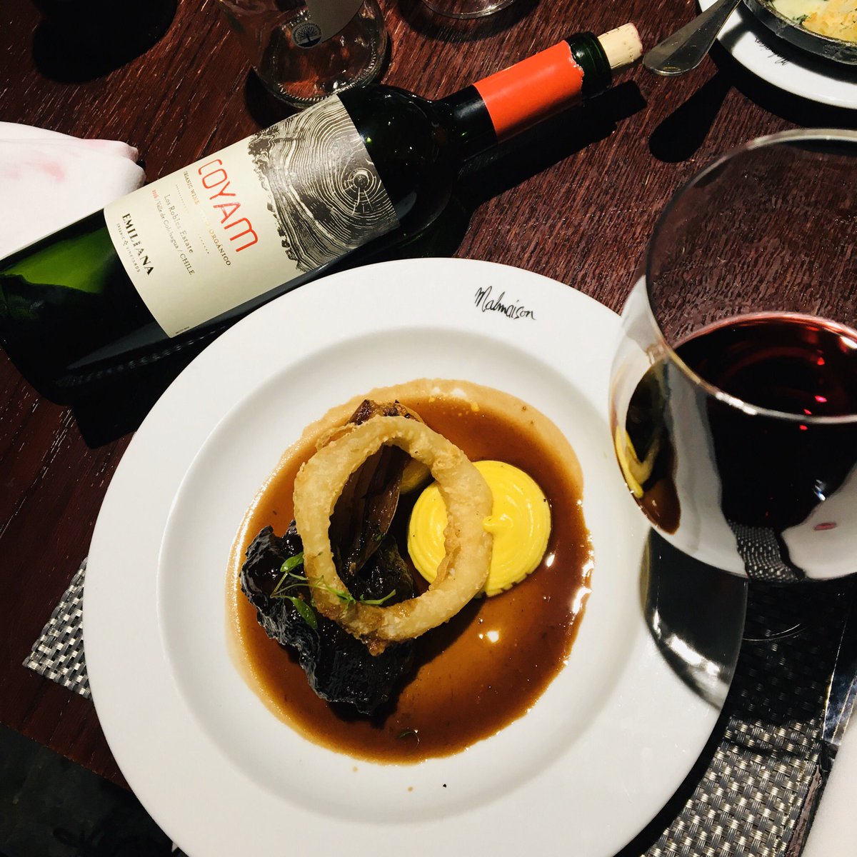 Great food and wine tonight for the Malmaison Brasserie Managers Wine Dinner! Thank you to <a href="/JohnJwoodward/">John Woodward</a> <a href="/VinosEmiliana/">Emiliana Vineyards</a> &amp; <a href="/BoutinotWines/">Boutinot Wines</a>