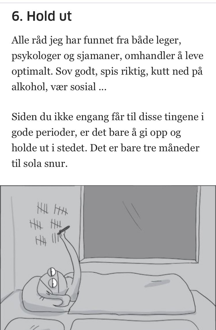 influsilencer's tweet photo. Tegnehanne har gode råd til oss mørketidsdeprimerte. #holdut https://t.co/zdhTGDaXHl