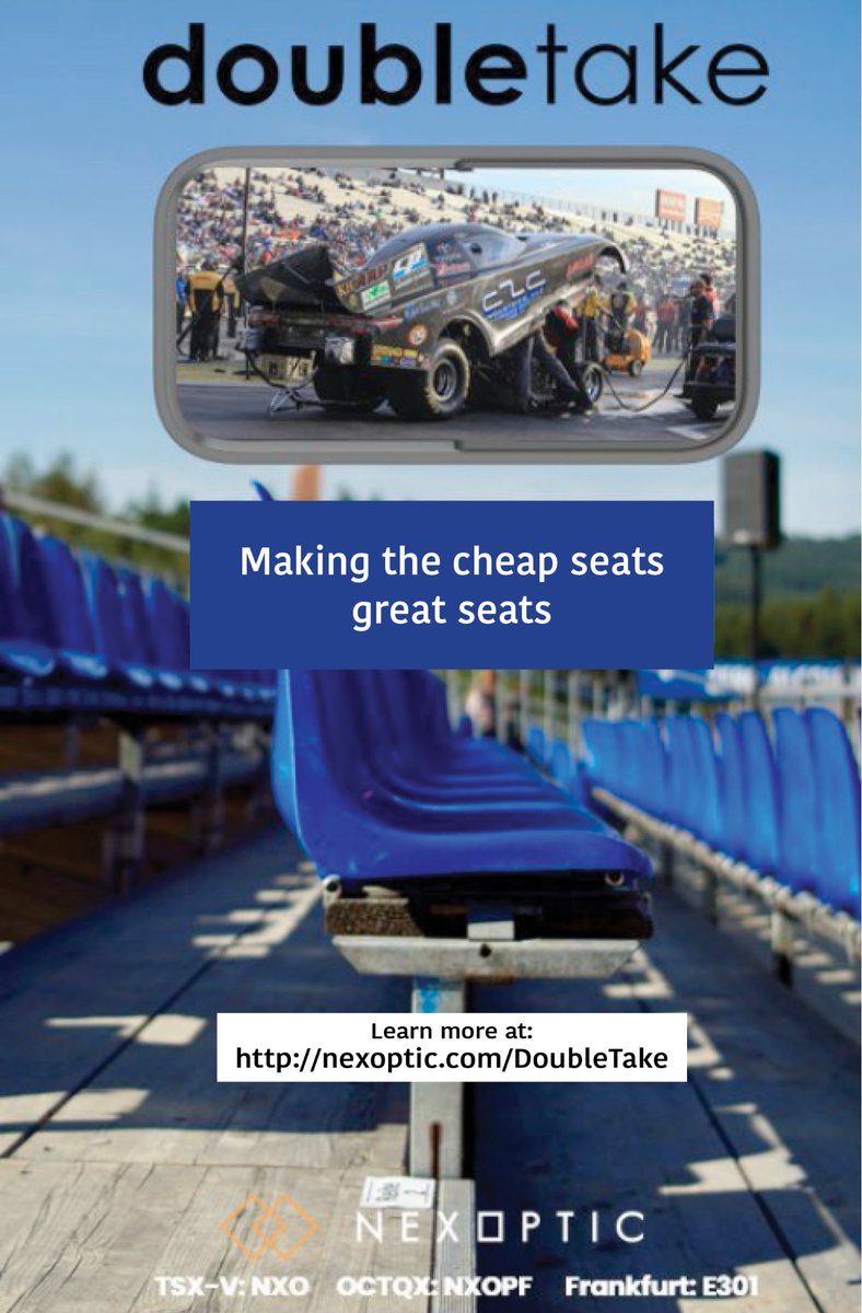 TimPetrovic's tweet image. This brand new device is going to change #livesports viewing forever! Meet the #DoubleTake by @NexOpticTech Instant 2x or 10x optical zoom with #imagestabilization, and the ability to take 12MP photos and #livestream #4kvideo #mondaynightfootball #NFL #NASCAR #MLB #WorldSeries