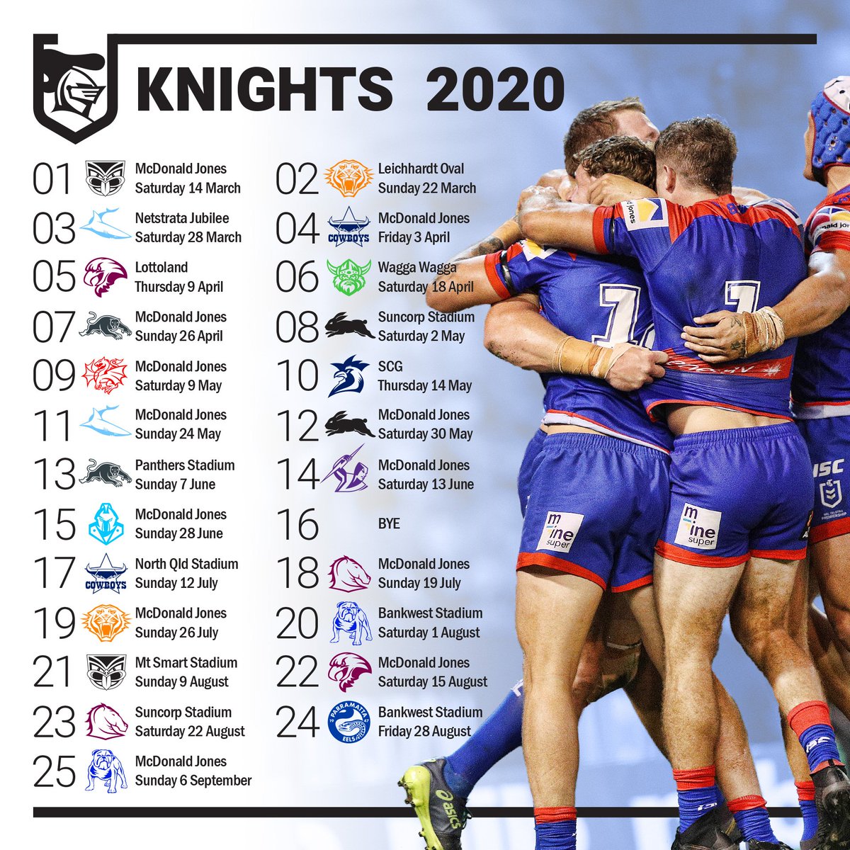 Newcastle Knights tweet media