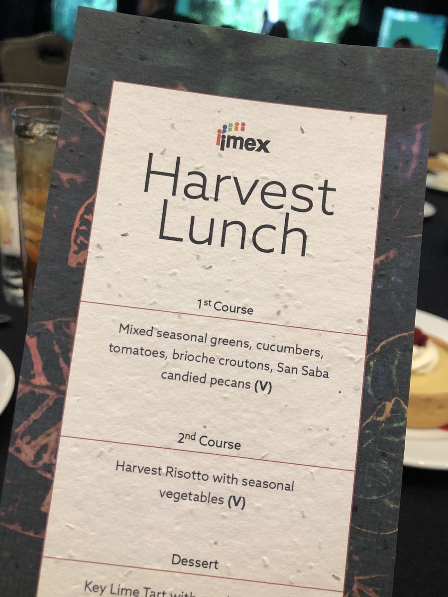 theboardroommag's tweet photo. Thank you #imex for the first sustainable lunch at #icca2019 #ICCAWorld great initiative, good example! https://t.co/sQOXfBYMVS