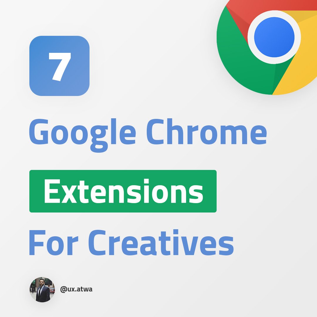 3atwaany's tweet photo. Best Google Chrome Extensions 🔮
.
.
#ui #ux #uiux #uxd #uidesign #uxdesign #uxigers #designblog #designtools #designer #uxui #uxprocess #uxblog #uxbyatwa #moaux #instagood #artist #dailyui #dailyux #tips #learnui #learnux #careertips #advice #plugins #google #chrome #extensions https://t.co/kdqFXGhlrM