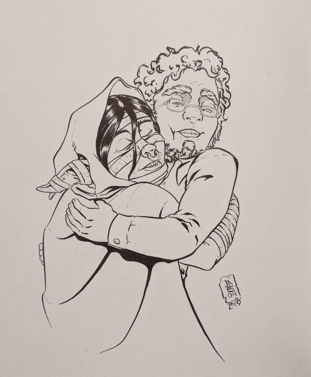 JdIllustrates's tweet photo. #crinktober2019 day 27 prompt: together.
I love this couple so much and hope they are forever happy!!
@samriegel @matthewmercer #nott #yezza #Inktober #criticalrolefanart #criticalrole #pentel https://t.co/ZmCfK1gowX