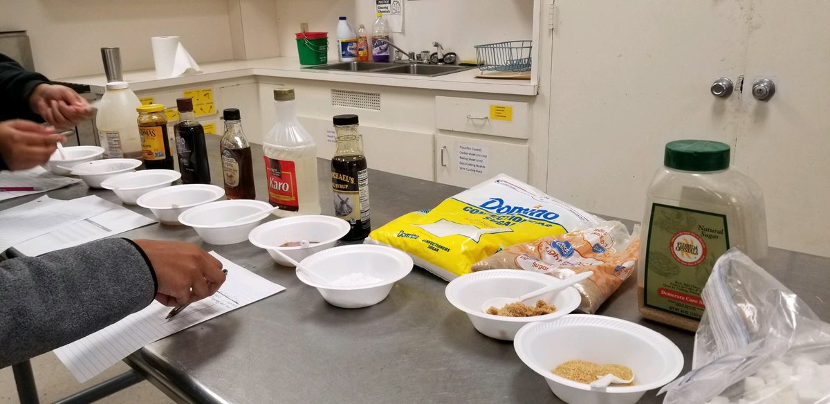 DHS_Warriors's tweet photo. Not only do our Culinary 1 students prepare delicious meals, they are learning the science behind it all. Here they are participating in a Chemistry of Simple Carbs lab. #DavidsonDifference #LearningLeading #CareerTechMob https://t.co/E520Ka6eI2