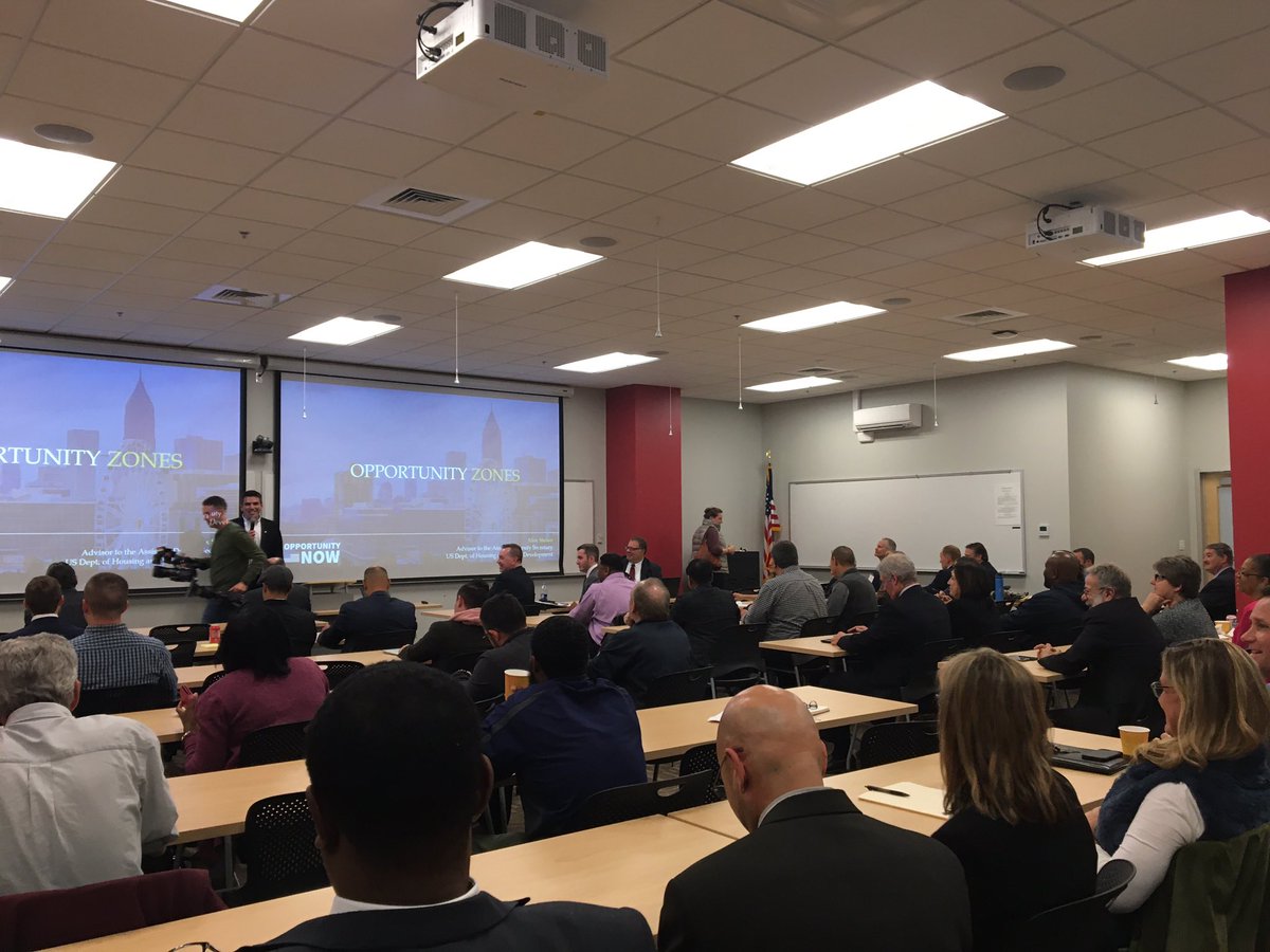Impressive crowd assembled to hear about #OpportunityZones from #HUD to spur #EconDev, create #jobs &amp; add #housing in #WesternMA. <a href="/rsullivanWMEDC/">Western Ma EDC</a> <a href="/MayorKos413/">Mayor Rich Kos</a> <a href="/SpringfieldBID/">Springfield Downtown</a> <a href="/Joe_B_Mitchell/">Joe Mitchell</a> @AttyScottFoster <a href="/bobfromsbaMA/">bob nelson</a> @banknewvalley Mayor Sarno <a href="/SpfldMACityHall/">CityofSpringfield,MA</a>.