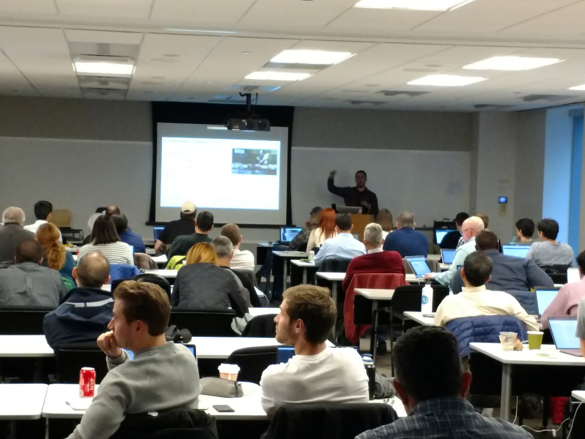 Packed Data Science and Machine Learning Meetup today at IBM Chicago with <a href="/IBMDeveloper/">IBM Developer</a> developer.ibm.com