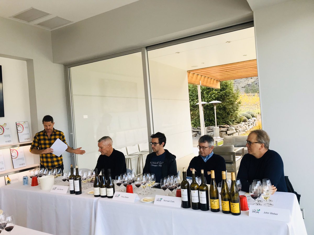 WineGrowersBC's tweet photo. Proprietor John Skinner @PaintedRockWine walks us through the story of his familyโs winery. His expectations for #BCVintage19 in #SkahaBench are large and heโs confident the best is yet to come! #BCWine #Bootcamp19 @PaintedRockJohn https://t.co/TTC8pldDyV