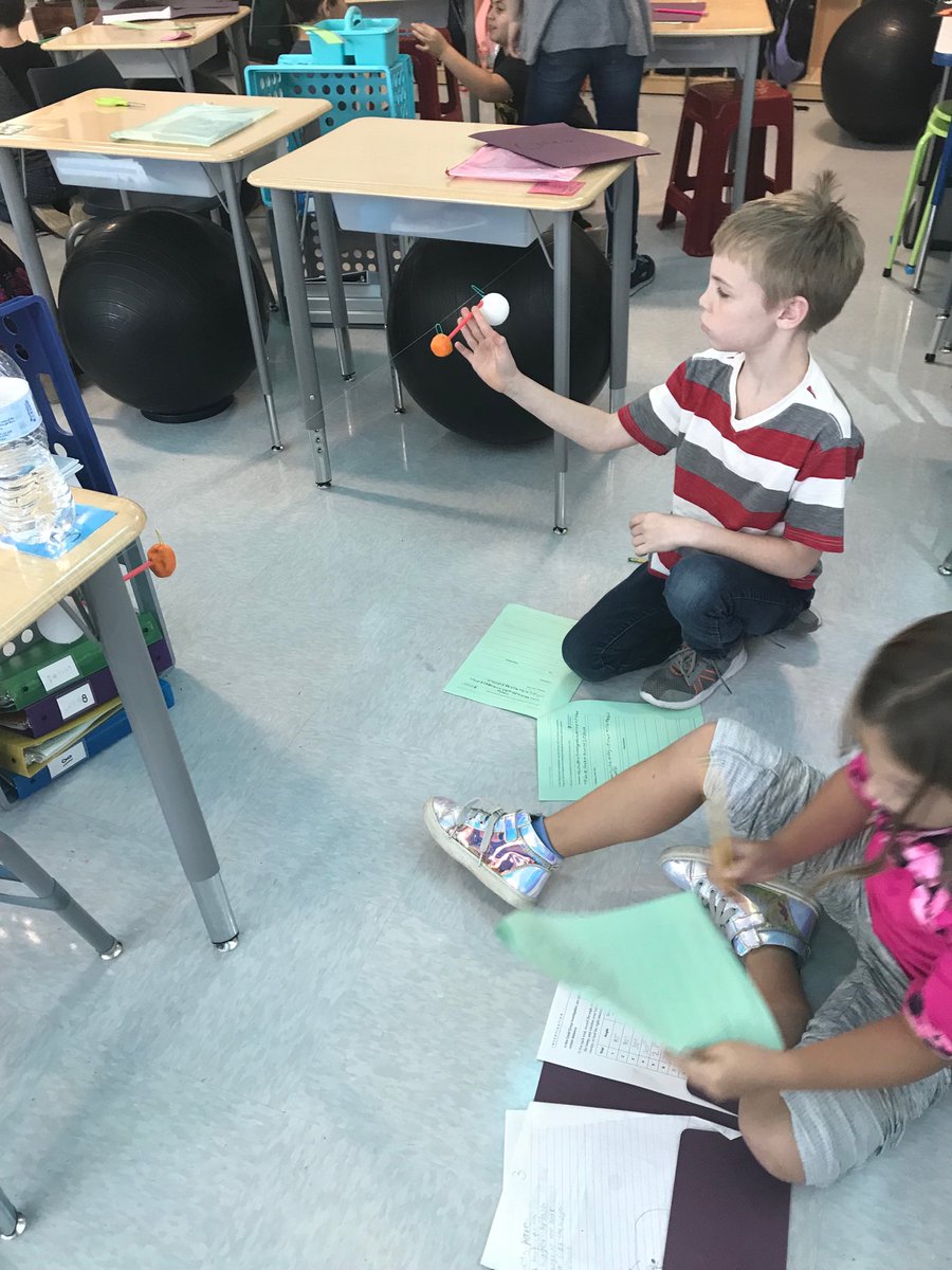 MrsDudda's tweet photo. Transfer of energy. In Mrs. Dudda’s 4th grade. #galluphill360 https://t.co/BnAqMl81o2