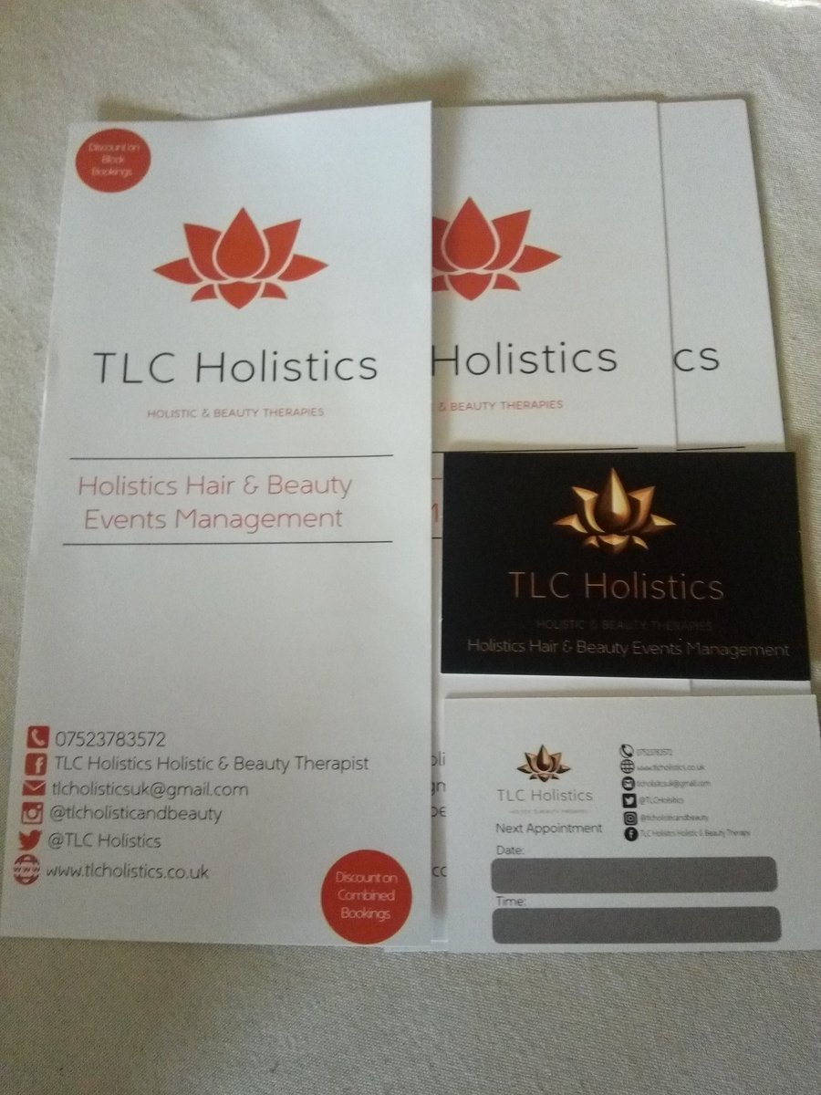 TLCHolistics's tweet image. Just love seeing our leaflets &amp;amp; Business cards printed..