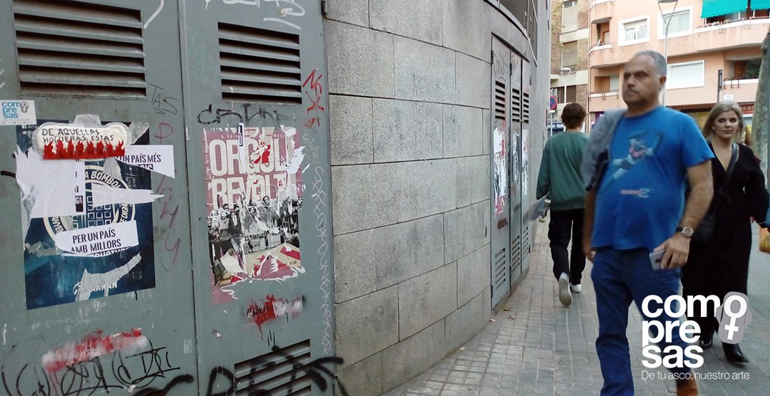 comopresas's tweet photo. "Riot"
Calle Sardenya, Barcelona.
27/10/2019
#comopresas #artivismo #compresas #compresa #feminismo #feminism #artivism #Bcn #Barcelona #streetart #urbanart #art #arte #riot #revuelta #llamas #sanitarytowel #ArteCallejero #Street #compañeras #red #rojo #brujas #protesta #witches https://t.co/Vrvpx86OVX