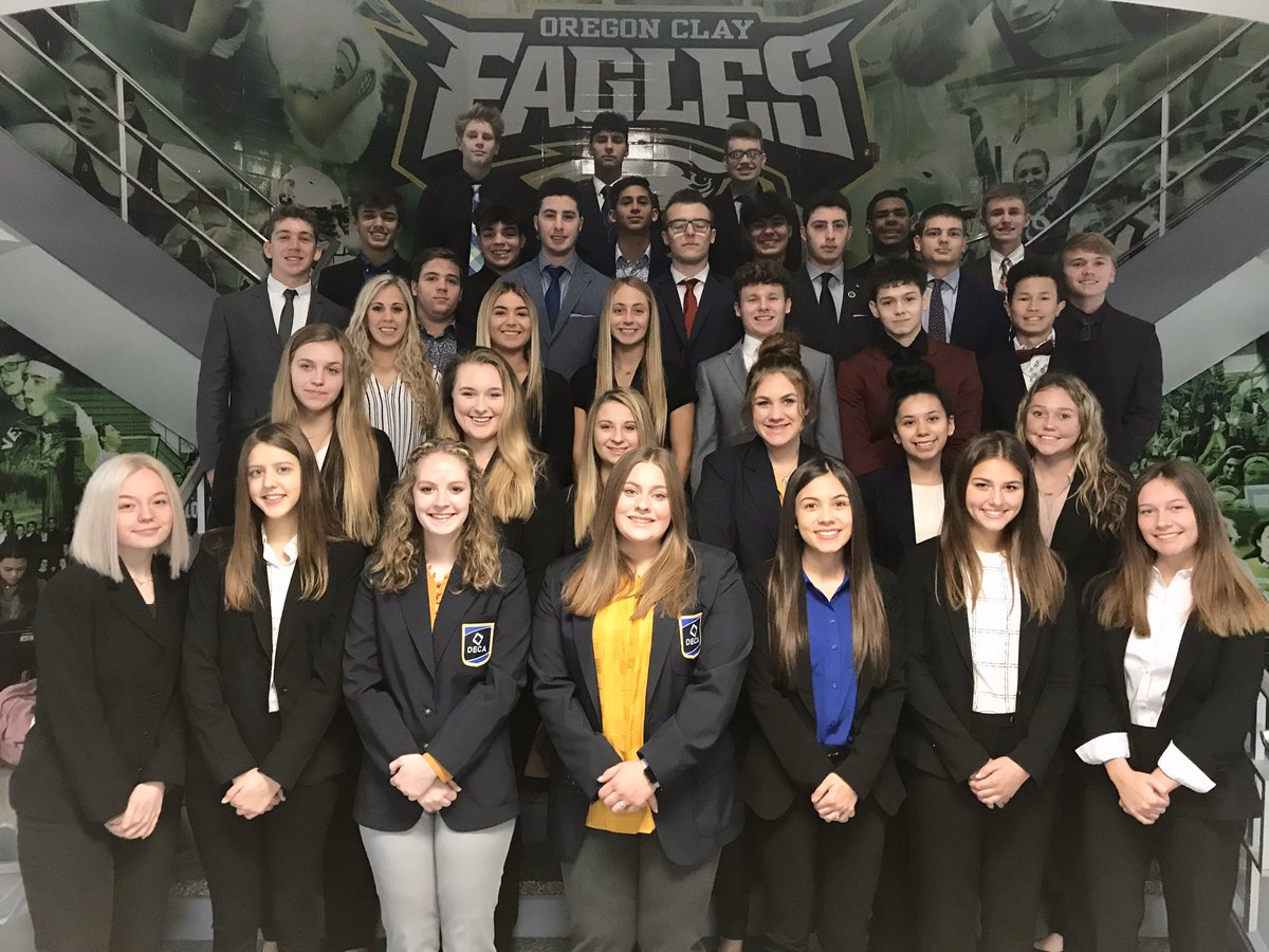 ClayDECA's tweet photo. Congrats to 37 #claydeca members who competed today at I.A. DECA Competition! We walked away with 24 awards, but a valiant effort by all! You are all #DECAmazing! #CHSEaglePride https://t.co/vlXmPEN6a6