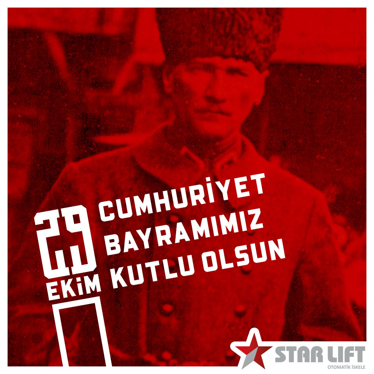 Türkiye Cumhuriyeti'mizin 96. Yıldönümü 29 Ekim Cumhuriyet Bayramımızı Gurur ve Kıvançla Kutluyoruz.

#MustafaKemal #Atatürk #29Ekim #YaşasınCumhuriyet