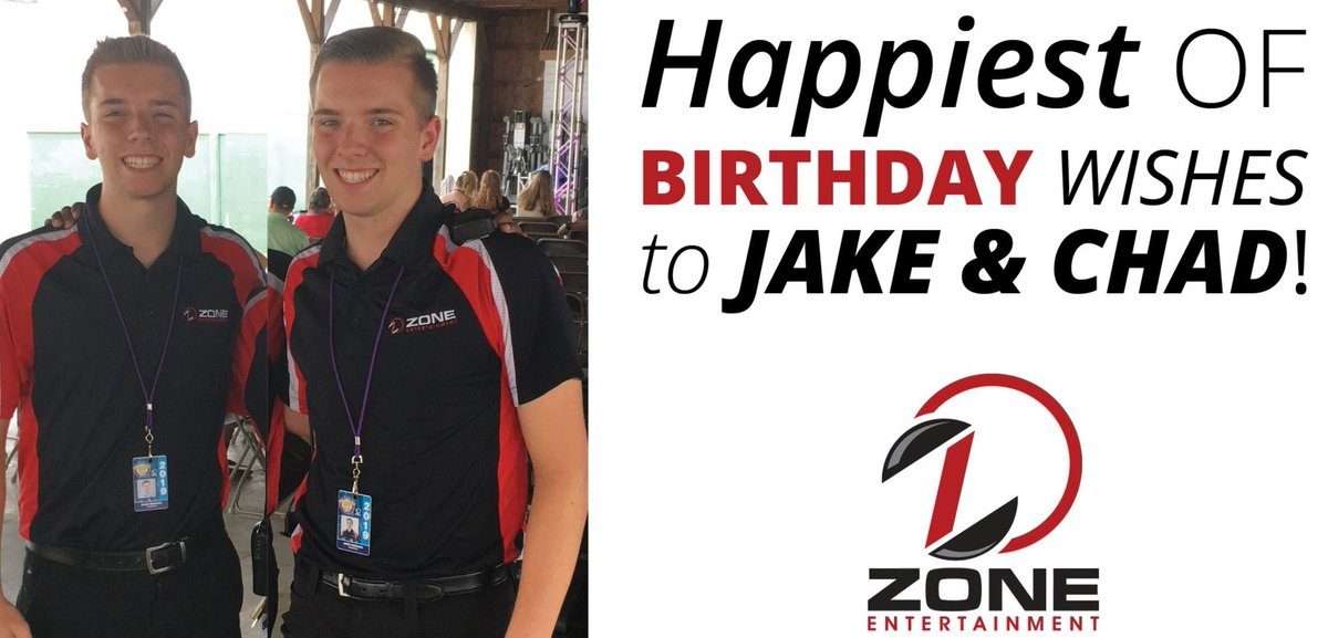 ZoneCLE's tweet image. Sending a shoutout to our team members Jake &amp;amp; Chad for their birthday!
