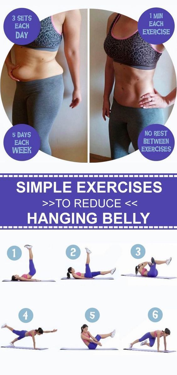 Reduce Overhang belly with 2 exercises 👍