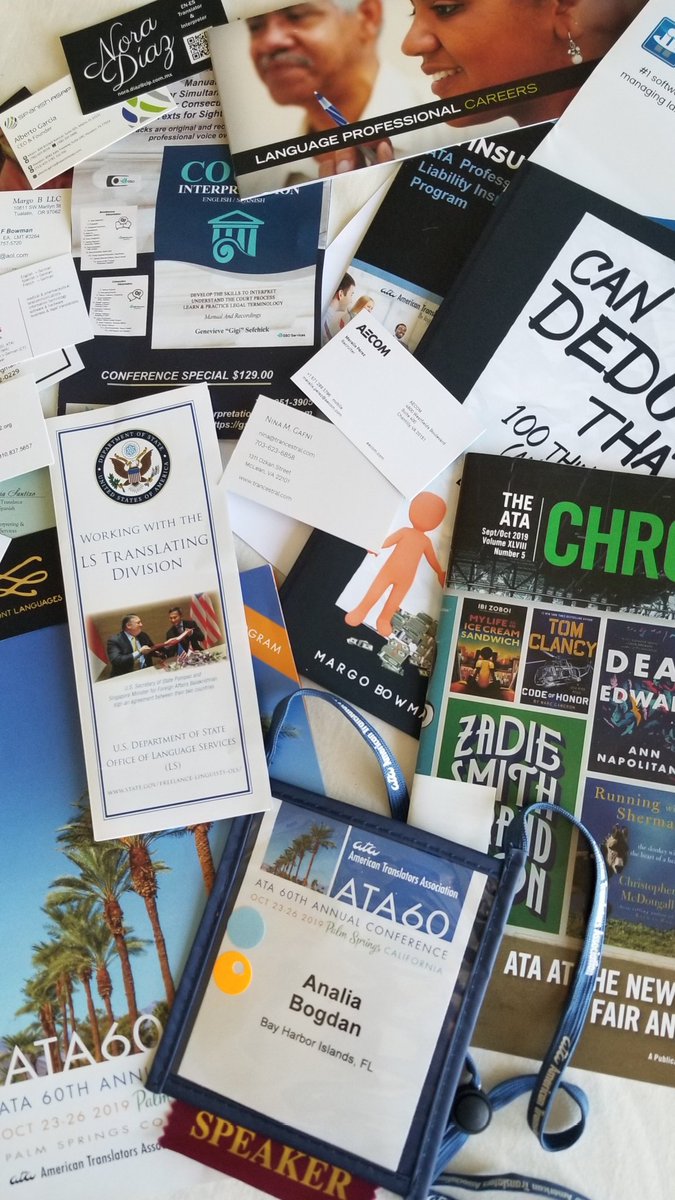 AnaliaBogdan's tweet photo. There's work to be done after the #ata60 I just love this part of the conference when I can sit down and review the material and the networking I've made🤩 @ATASpanishDiv @atanet #atamember https://t.co/hNFn9PvNMy