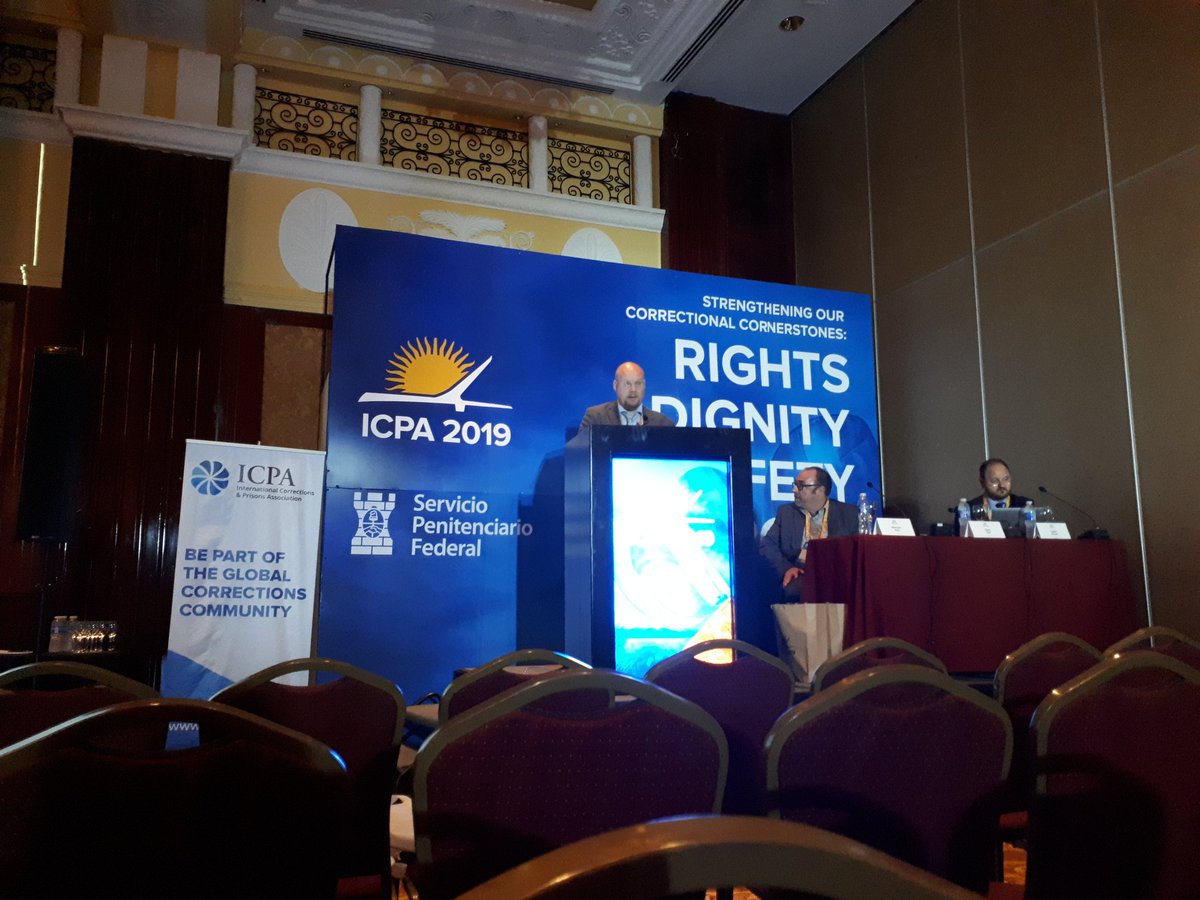 marianne_maki's tweet photo. Mr. Sasu Tyni presenting Finnish criminal policy, prison population and recidivism #icpa2019 https://t.co/BMrFtREZT9