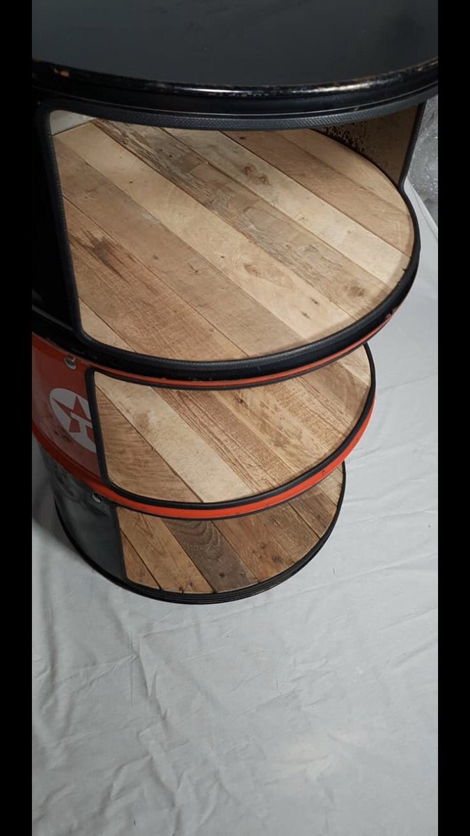 RustyDiamondSa's tweet photo. Stunning upcycled TEXACO Oil barrel shelves only £75!! 🙌🏻
Height: 890mm
Width: 570mm
Can be personalised, any colour and design.
Perfect for your man cave, bar, garage or wherever you want to relax in style.
For more items check out #rustydiamond https://t.co/T2oIJfCuBG