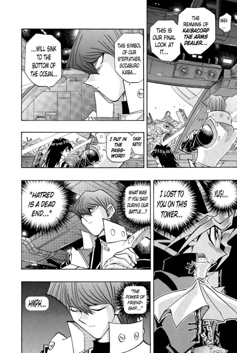 Kaiba begins taking huge steps at the end of Battle City.