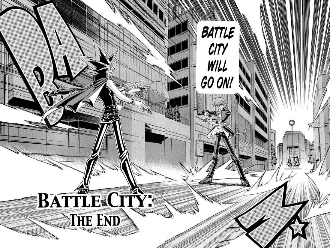 Powerful last couple of pages to finish out the arc.Battle City will go on...