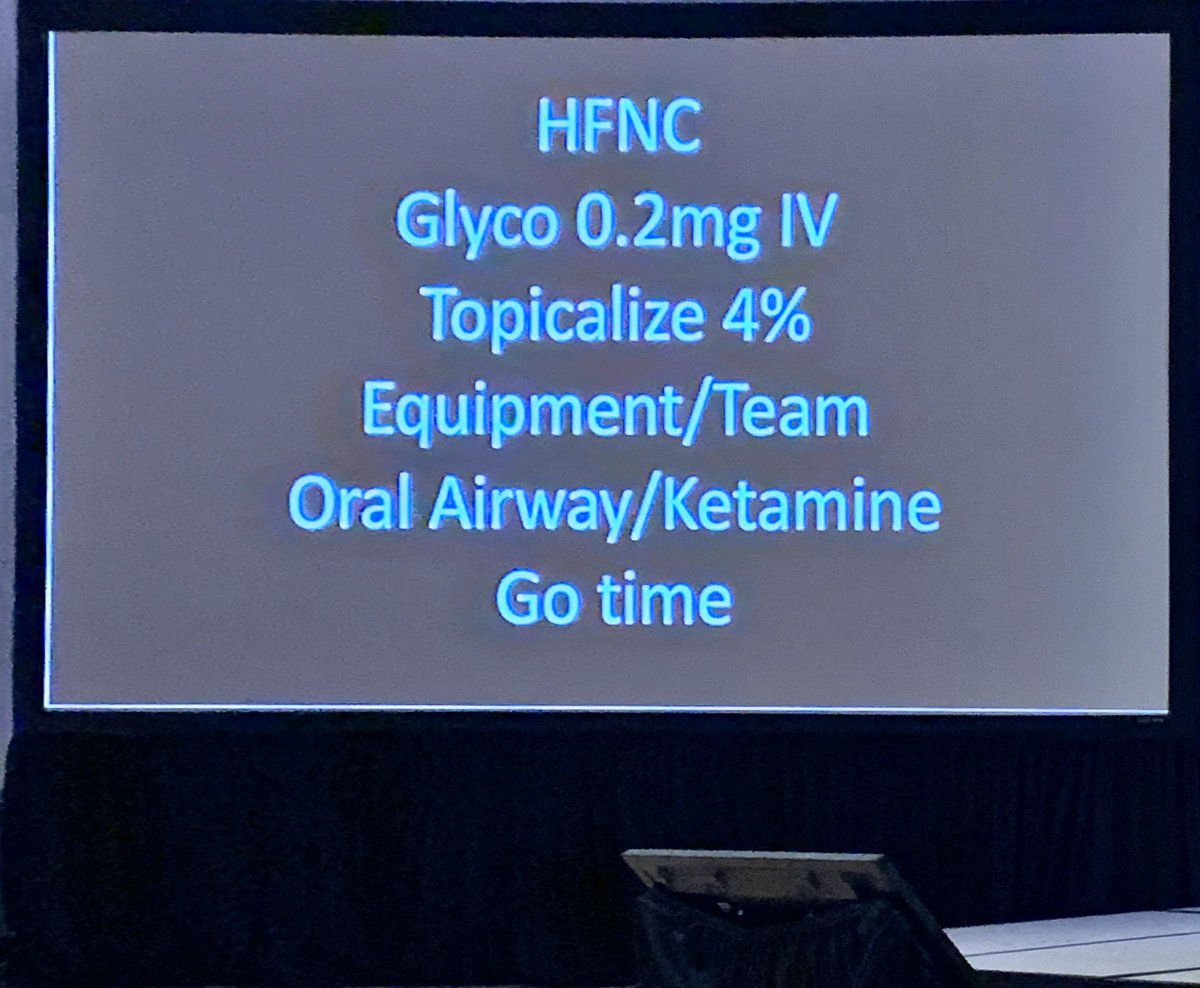Process for an awake intubation, lots of different ways to achieve the same goal! #acepconnect #ACEP19