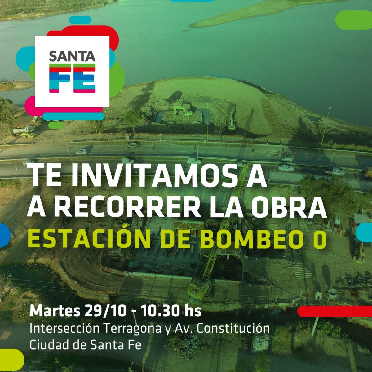 PacoGaribaldi's tweet photo. La gestión de @MiguelLifschitz es la gestión de la obras y, entre las más de 120 que se hicieron en nuestra ciudad está la Estación de Bombeo 0, que beneficiará a 80 mil vecinos de Centenario, Chalet, San Lorenzo y San Jerónimo. 
Mañana la recorremos 💪💪 https://t.co/qjnA7cR04A