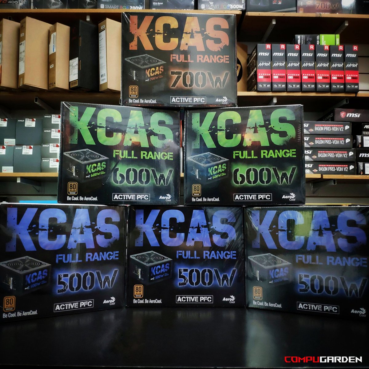Compugarden1's tweet photo. Ingresaron las Fuentes Aerocool KCAS a Compugarden ⚡🔌
Son Fuentes Certificadas 80 Plus Bronze Full Range Con APFC a Precio Super Bajo 😎
#Compugarden #Fuente #FuenteCertificada #Plus #Bronze #KCAS #Aerocool #Gaming #Gamer #PC #HardwareStore #PCGamer #PCMasterRace https://t.co/H2tLOKzKLF