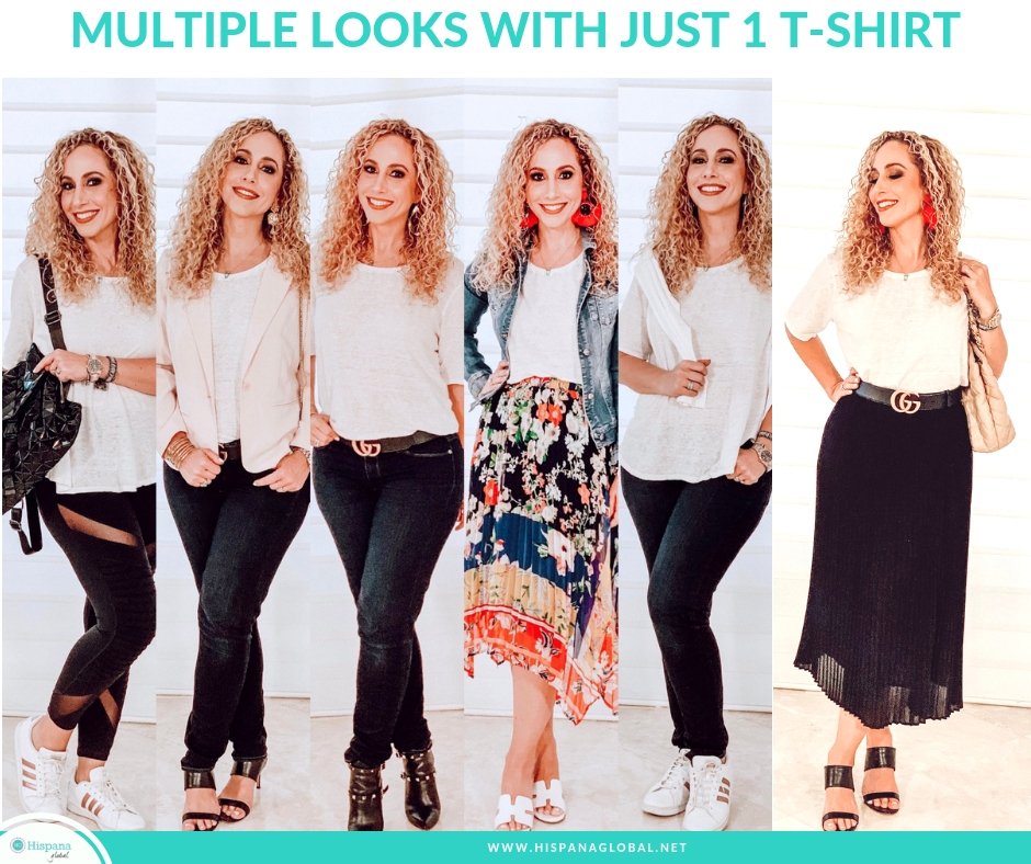 One white top helps you create endless looks! Here...
