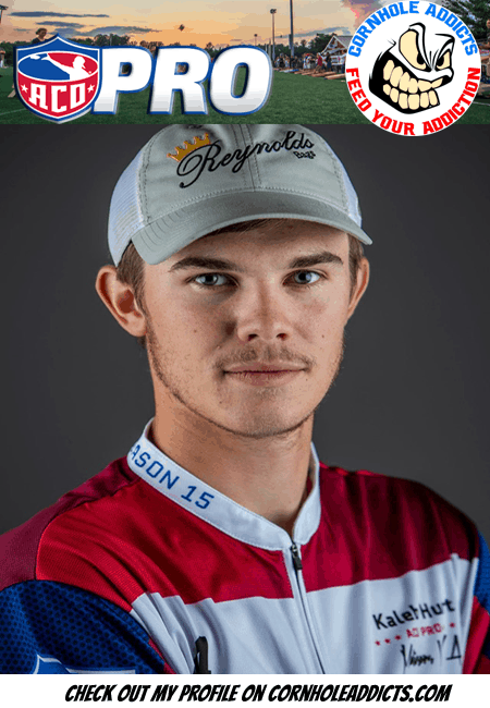 CornholeAddicts's tweet photo. I am Kaleb Hurt ACO Pro from the Mid-Atlantic Conference. Come check out my profile on Cornhole Addicts. #cornholeaddicts #feedyouraddiction #acopro #cornholeblog #acofamily #wearecornhole #americancornhole #cornholefamily https://t.co/L1kgIPgpWD https://t.co/5snCjMdzWL