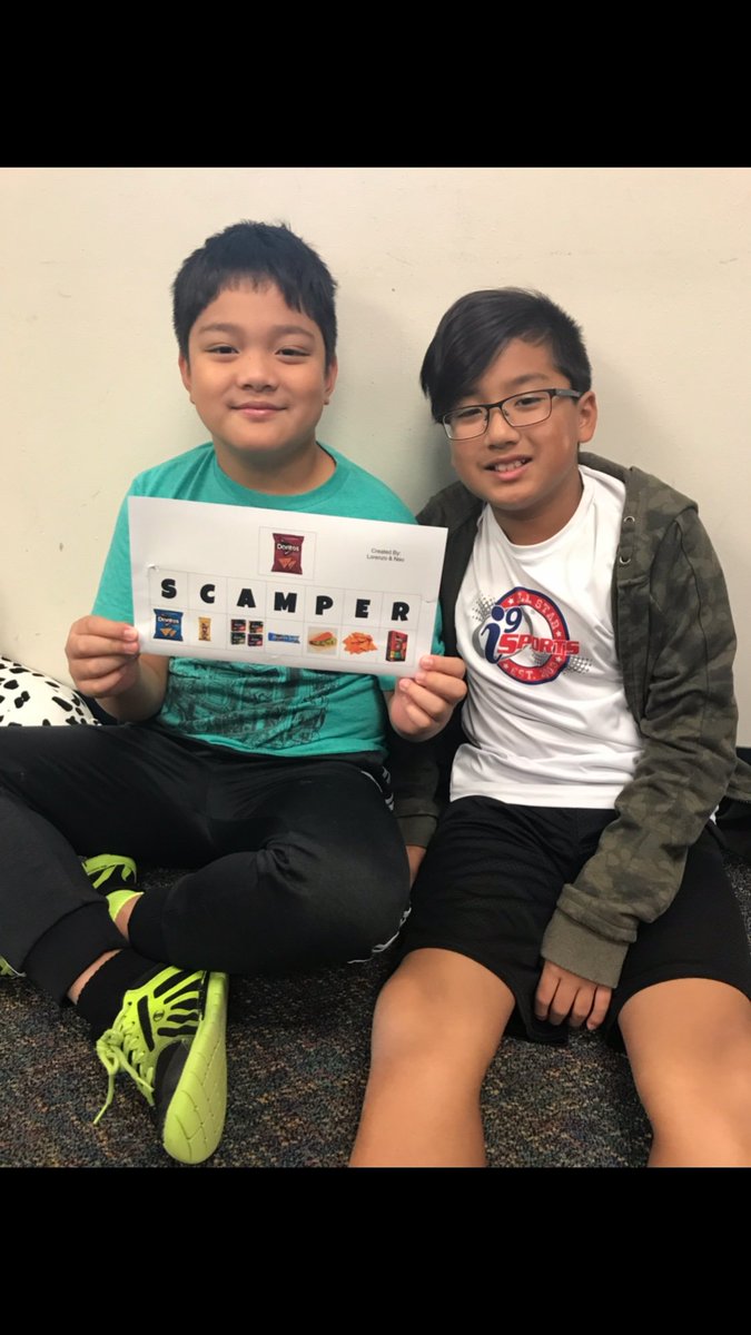 GTareWe's tweet photo. We found examples of different SCAMPER’d food products to make our SCAMPER charts. 
#SCAMPER #divergentthinking #customerappeal #OurFISDStory https://t.co/ukBQkzEFYl